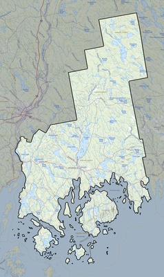 Hancock County ME USGS topo map