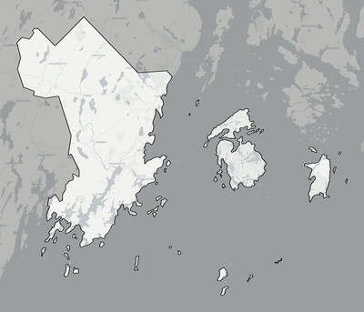 Knox County ME county basemap context