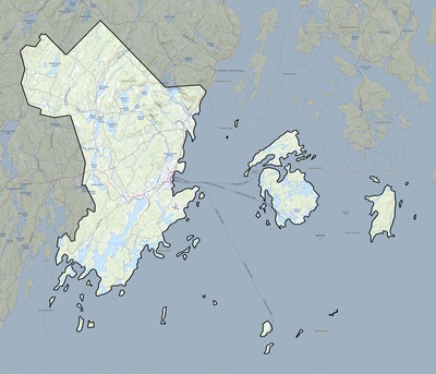 Knox County ME USGS topo map