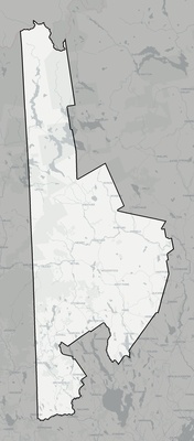 Oxford County ME county basemap context