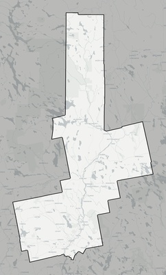 Penobscot County ME county basemap context