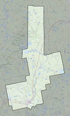 Penobscot County ME USGS topo map