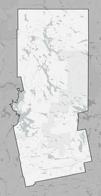 Piscataquis County ME county basemap context