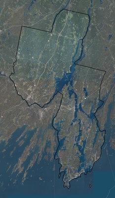 Sagadahoc County ME USGS imagery and topo map
