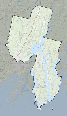 Sagadahoc County ME USGS topo map