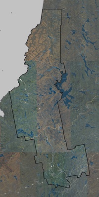 Somerset County ME USGS imagery and topo map