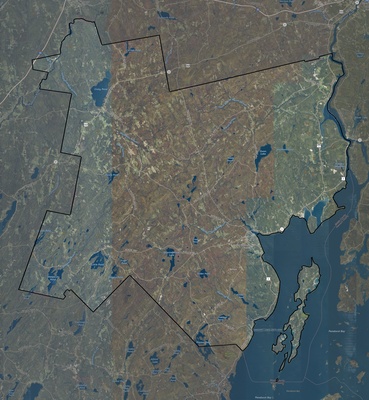 Waldo County ME USGS imagery and topo map
