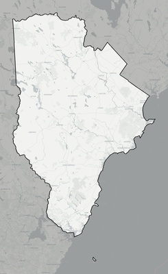 York County ME county basemap context