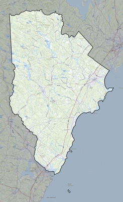 York County ME USGS topo map