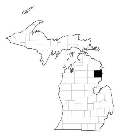 Alcona County in Michigan