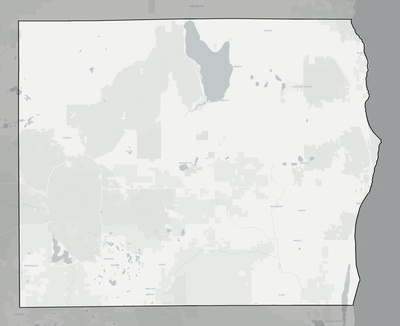 Alcona County MI county basemap context