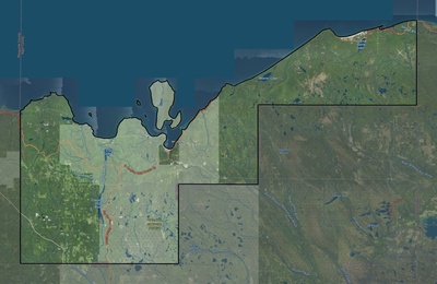 Alger County MI USGS imagery and topo map