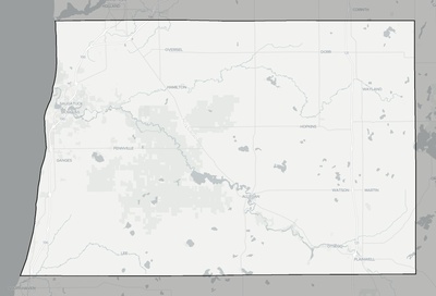 Allegan County MI county basemap context