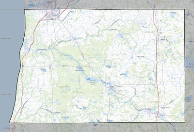 Allegan County MI USGS topo map