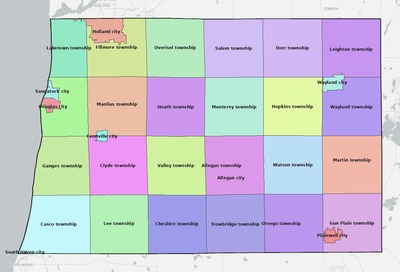 Allegan County MI subdivision map preview