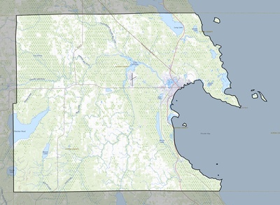 Alpena County MI USGS topo map