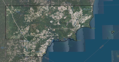 Arenac County MI USGS imagery and topo map