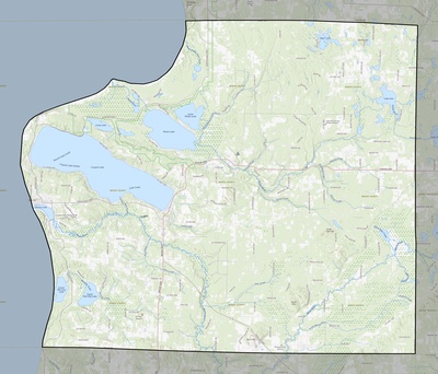 Benzie County MI USGS topo map