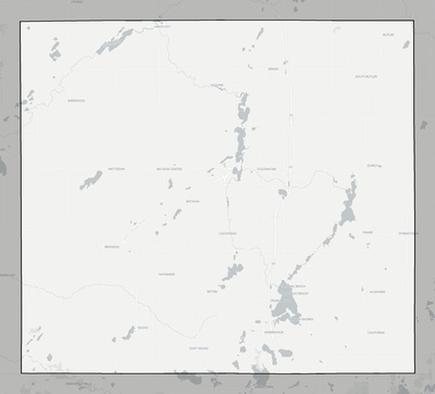 Branch County MI county basemap context