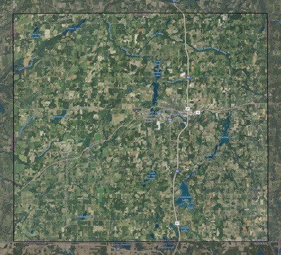 Branch County MI USGS imagery and topo map