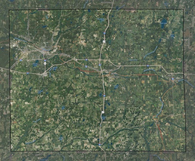 Calhoun County MI USGS imagery and topo map