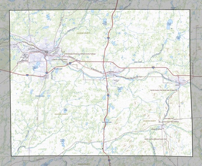 Calhoun County MI USGS topo map