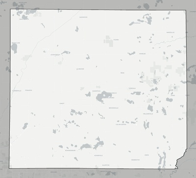 Cass County MI county basemap context
