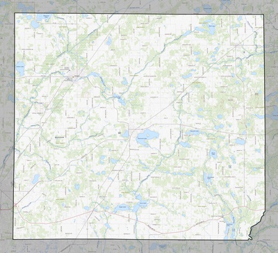 Cass County MI USGS topo map