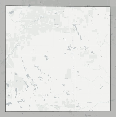 Clare County MI county basemap context