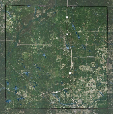 Clare County MI USGS imagery and topo map