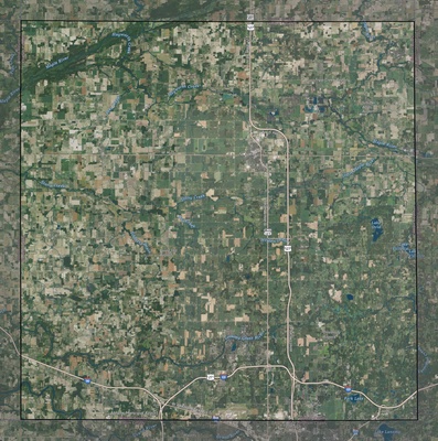 Clinton County MI USGS imagery and topo map