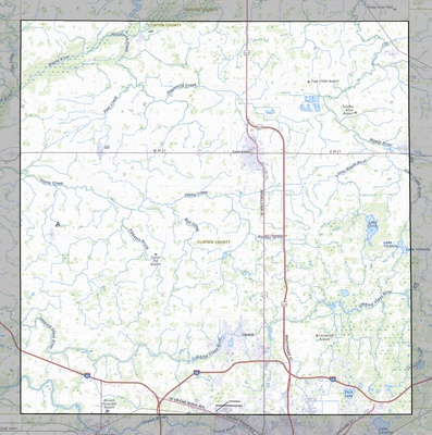 Clinton County MI USGS topo map