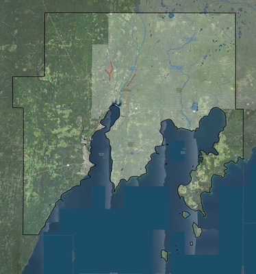 Delta County MI USGS imagery and topo map