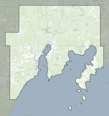 Delta County MI USGS topo map