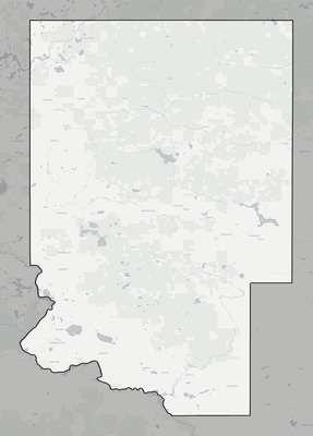 Dickinson County MI county basemap context