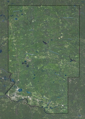 Dickinson County MI USGS imagery and topo map