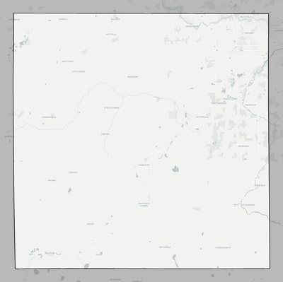 Eaton County MI county basemap context