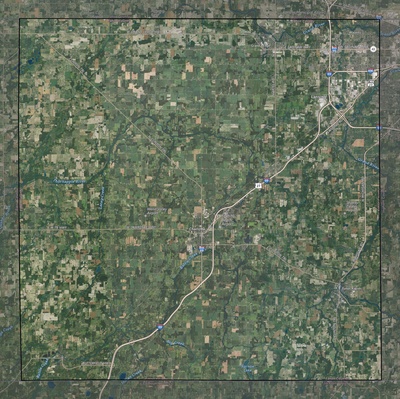 Eaton County MI USGS imagery and topo map