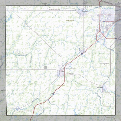 Eaton County MI USGS topo map