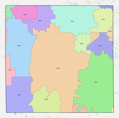 Eaton County MI ZIP code boundaries map