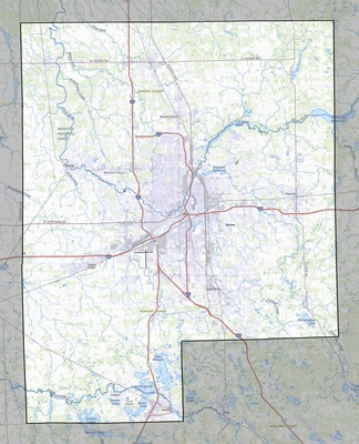 Genesee County MI USGS topo map