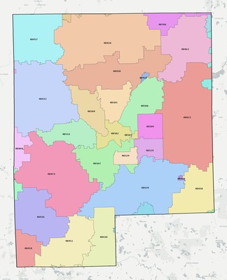 Genesee County MI ZIP code boundaries map