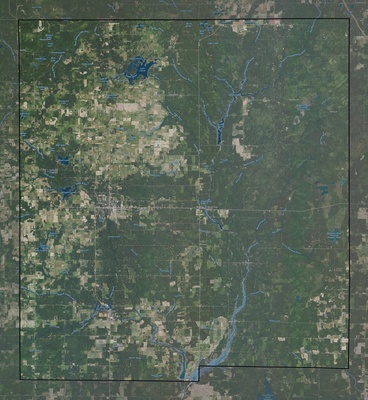 Gladwin County MI USGS imagery and topo map