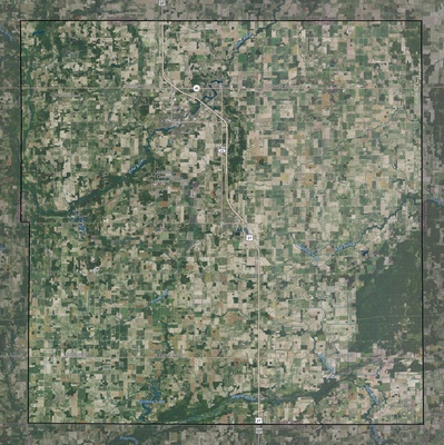 Gratiot County MI USGS imagery and topo map