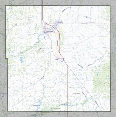 Gratiot County MI USGS topo map