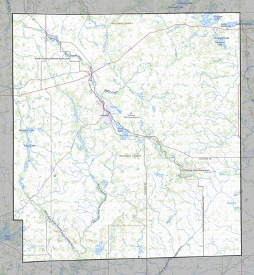 Hillsdale County MI USGS topo map