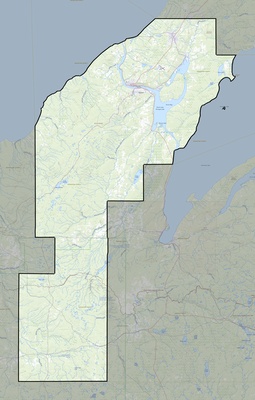 Houghton County MI USGS topo map