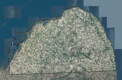 Huron County MI USGS imagery and topo map