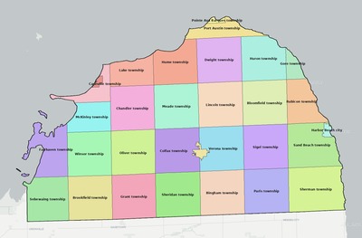 Huron County MI subdivision map preview