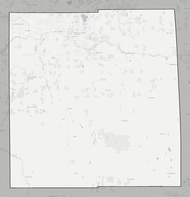 Ingham County MI county basemap context